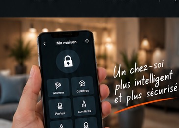 Contrôle de la sécurité et de la domotique sur téléphone intelligent